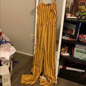yellow jumpsuit